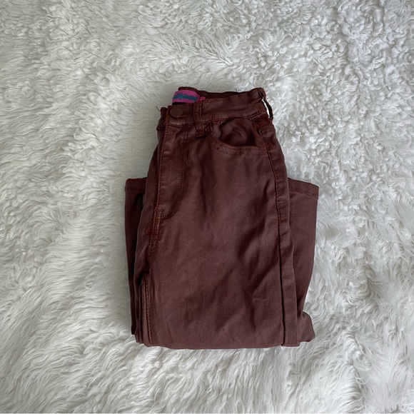 Edikted brown leather flare pants - Picture 3 of 7